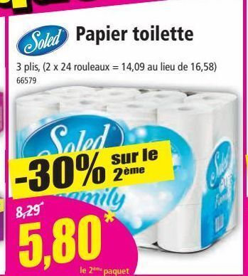 Norma Soled papier toilette offre