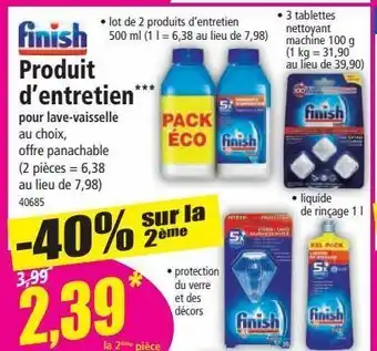 Produit d`entretien finish