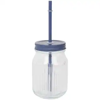 Action Gobelet en verre avec paille offre