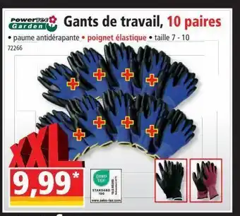 Norma Gants de travail 10 paires offre