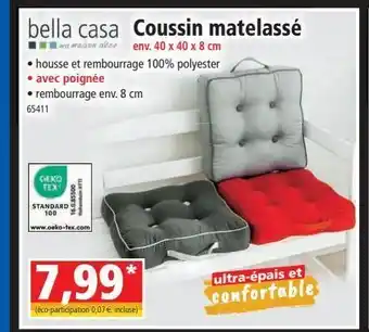 Norma Coussin matelassé offre