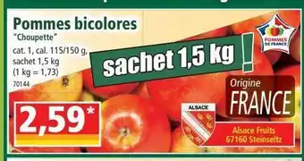 Norma Pommes bicolores offre