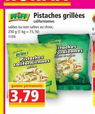 Norma Pistaches grillées offre