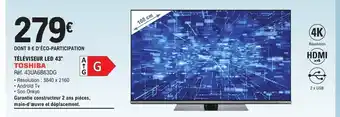 E.Leclerc TÉLÉVISEUR LED 43" TOSHIBA offre