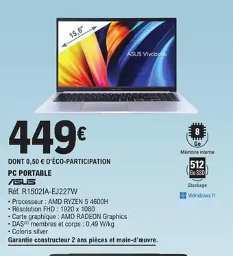 E.Leclerc PC PORTABLE offre