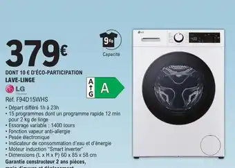 E.Leclerc LAVE-LINGE LG LG offre