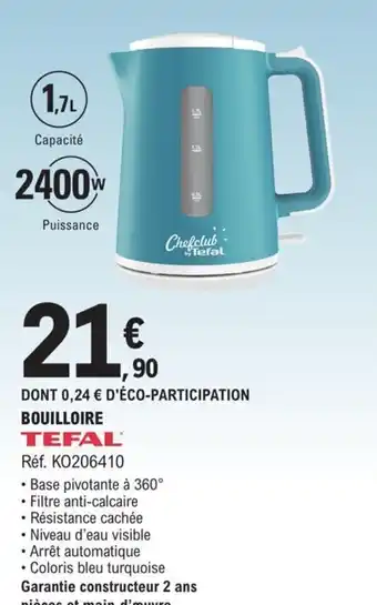 E.Leclerc BOUILLOIRE TEFAL offre