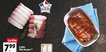 Lidl 2 rôtis filet de porc (2) offre