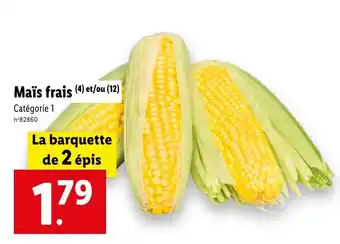 Lidl Maïs frais (4) et/ou (12) Catégorie 1 offre