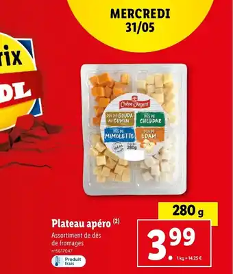 Lidl Plateau apéro offre