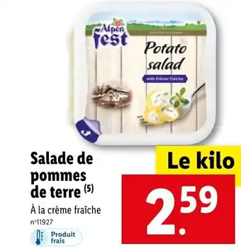 Lidl Salade de pommes de terre (5) À la crème fraîche offre