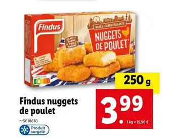 Lidl Findus nuggets de poulet offre