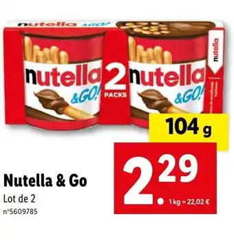 Lidl Nutella & Go offre