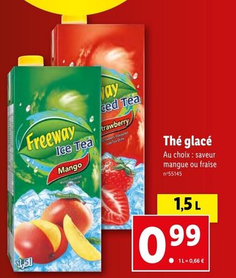 Lidl Thé glacé offre