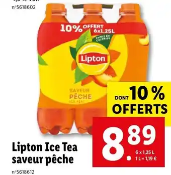 Lipton Ice Tea saveur pêche