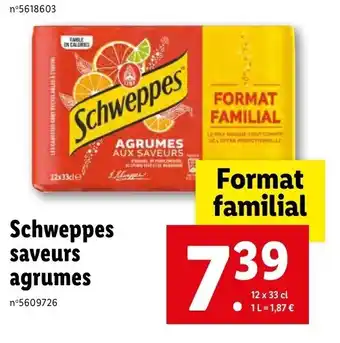 Schweppes saveurs agrumes