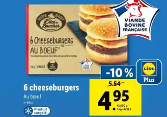 Lidl 6 cheeseburgers offre