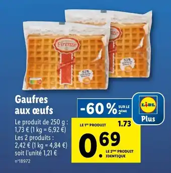 Lidl Gaufres aux œufs offre
