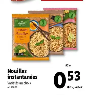 Lidl Nouilles instantanées offre