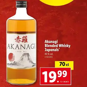 Akanagi Blended Whisky Japonais*