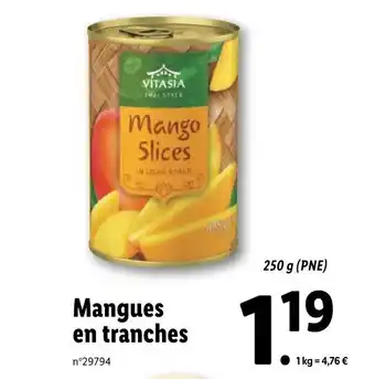 Mangues en tranches