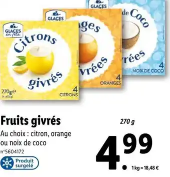 Lidl Fruits givrés offre
