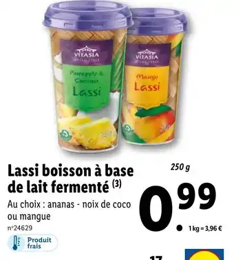 Lidl Lassi boisson à base de lait fermenté offre