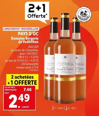 PAYS D'OC Domaine Bergerie de Vedhilhan