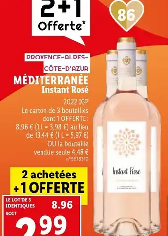Lidl MÉDITERRANÉE Instant Rosé offre
