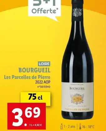 Lidl BOURGUEIL Les Parcelles de Pierre offre