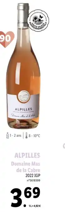 Lidl ALPILLES Domaine Mas de la Cabre 2022 IGP n°5618399 offre