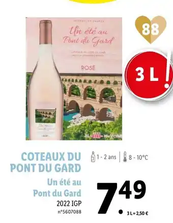 Lidl COTEAUX DU 1-PONT DU GARD offre