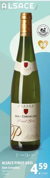 Lidl ALSACE PINOT GRIS Jean Cornelius offre