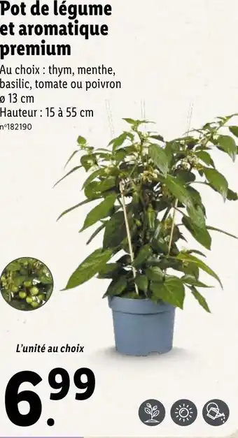 Lidl Pot de légume et aromatique premium offre