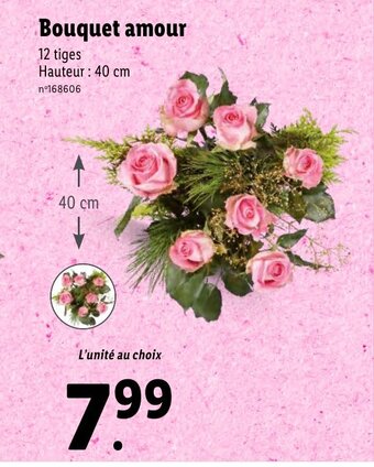 Lidl Bouquet amour offre