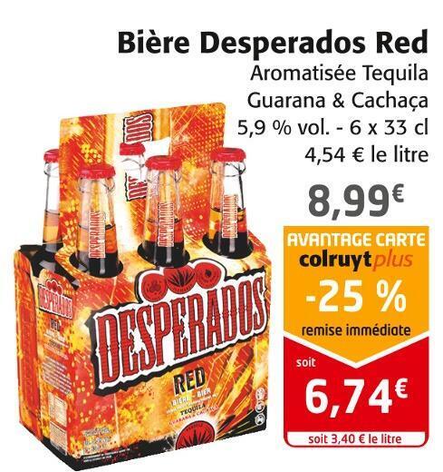 Colruyt Desperados red bière offre