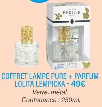 Lolita lempicka coffret lampe pure + parfum