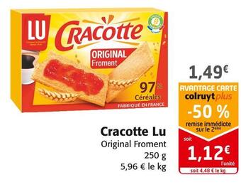 Colruyt Lu cracotte offre