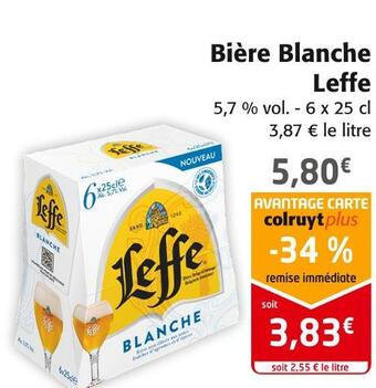 Colruyt Leffe bière blanche offre