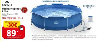 Piscine avec pompe à filtre