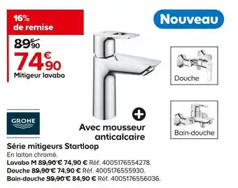 Grohe série mitigeurs startloop