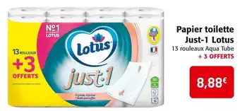 Colruyt Lotus papier toilette just-1 offre