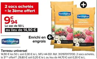 Fertiligène terreau universel