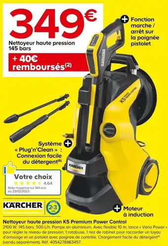 Karcher nettoyeur haute pression k5 premium power control