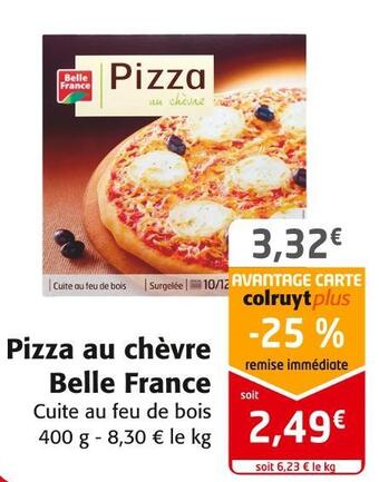 Colruyt Belle france pizza au chèvre offre