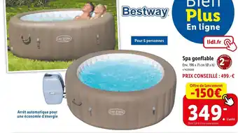 Lidl Spa gonflable offre