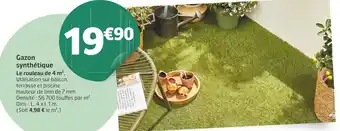 Jardiland Gazon synthétique offre