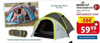 Lidl Rocktrail Tente double toit 3 offre