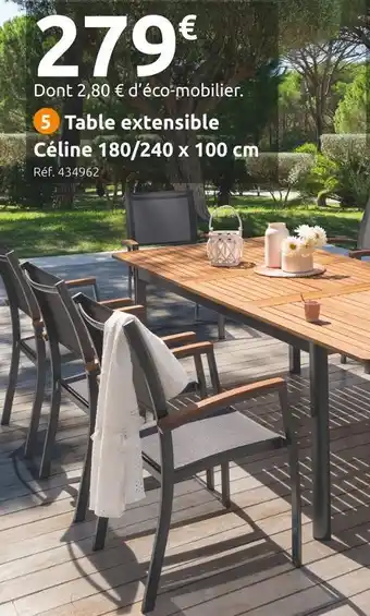 Mr Bricolage Table extensible céline offre