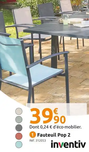 Mr Bricolage Inventiv fauteuil pop 2 offre